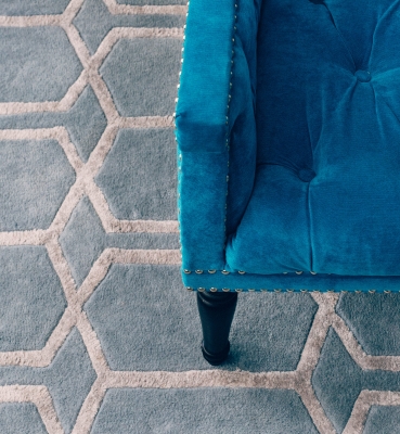 “The Sophia Rug” from $3,500 – Pure New Zealand Wool – Hand Tufted – Informal Living Room